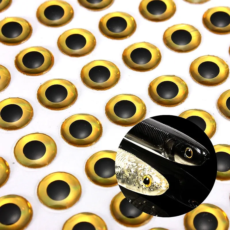 100 шт 6 мм 3D голографическая приманка для рыбалки рыбий глаз муха Связывание Джиги