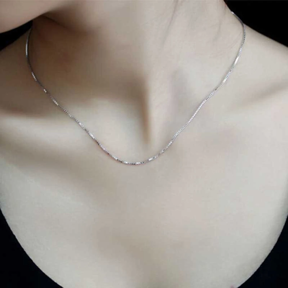 Цепочка Женская тонкая из серебра 2018 пробы 16 24 дюйма 925|fashion jewelry|jewelry fashionwomen jewelry |