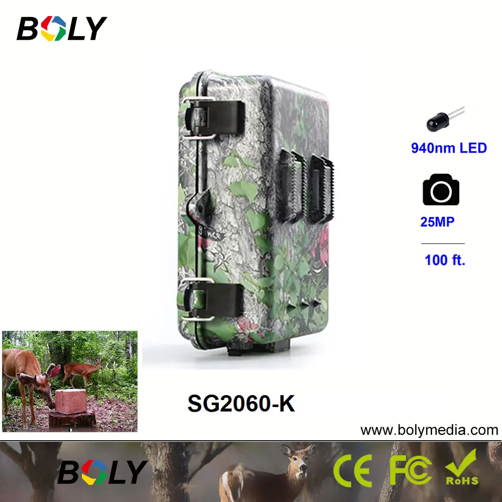 25MP ночное видение Boly 1080P охотничьи камеры Фото ловушка невидимые ИК LED 940nm игровые