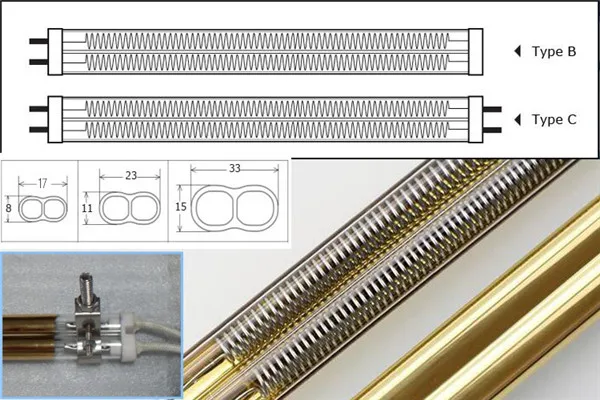 

White Vacuum Shortwave Infrared Heater for Curing of Paint