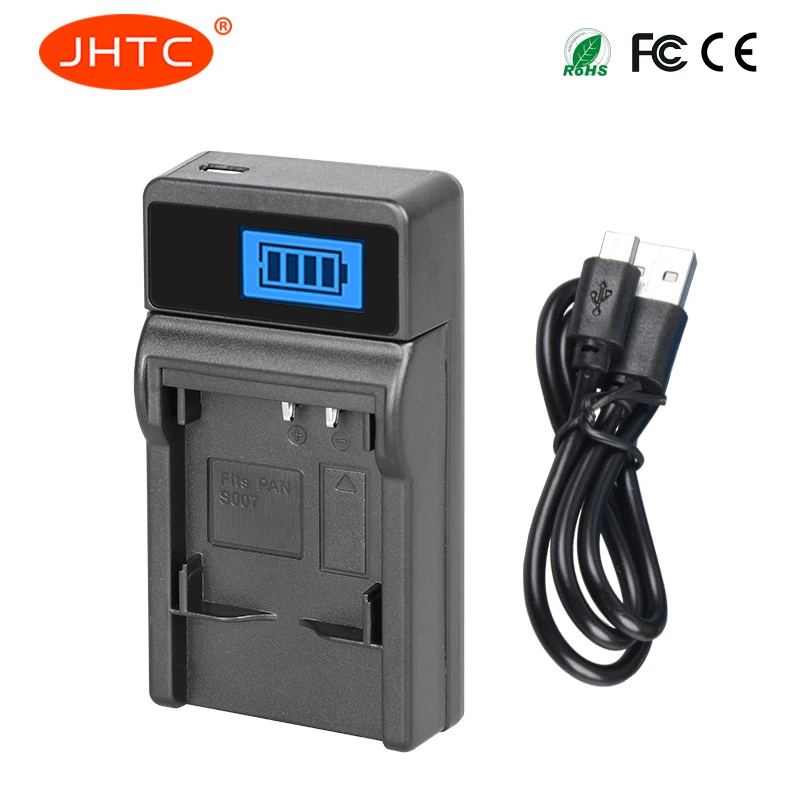 Зарядное устройство для аккумуляторов JHTC CGA S007 CGR S007E Panasonic Lumix DMC TZ1 TZ2 TZ3 TZ4 TZ5 TZ50 TZ15 |