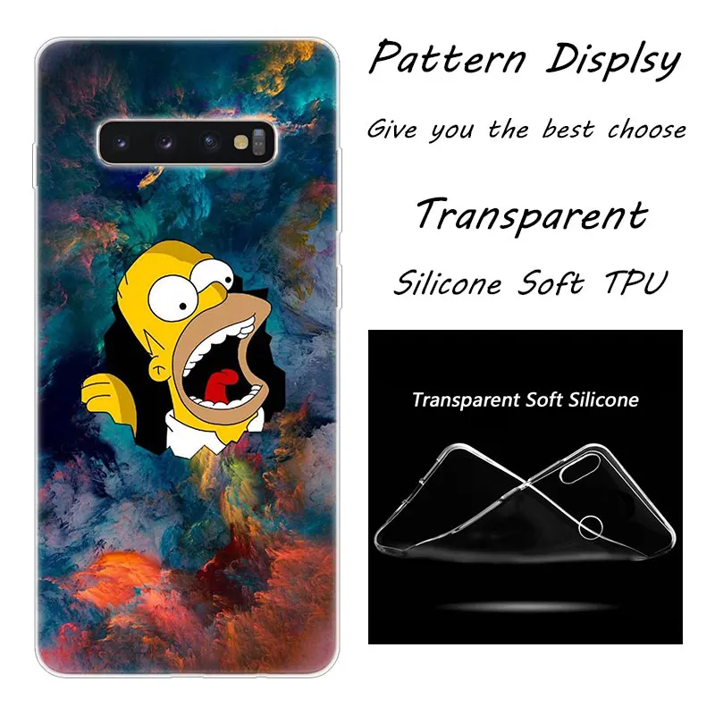 011 Популярный Мягкий силиконовый чехол Homer Simpson для samsung Galaxy S10 S9 S8 Plus S7 Edge A6 A8 Plus A7 A9 A5 Модный чехол - Цвет: 011