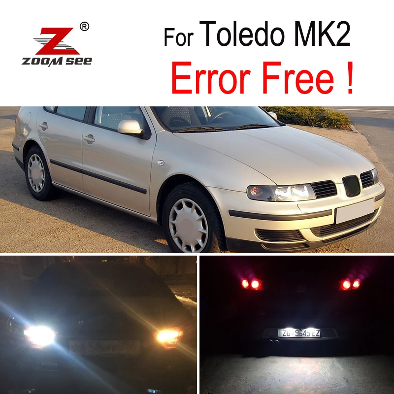 Светодиодный фонарь для номерного знака 4 шт. + резервная лампочка заднего хода