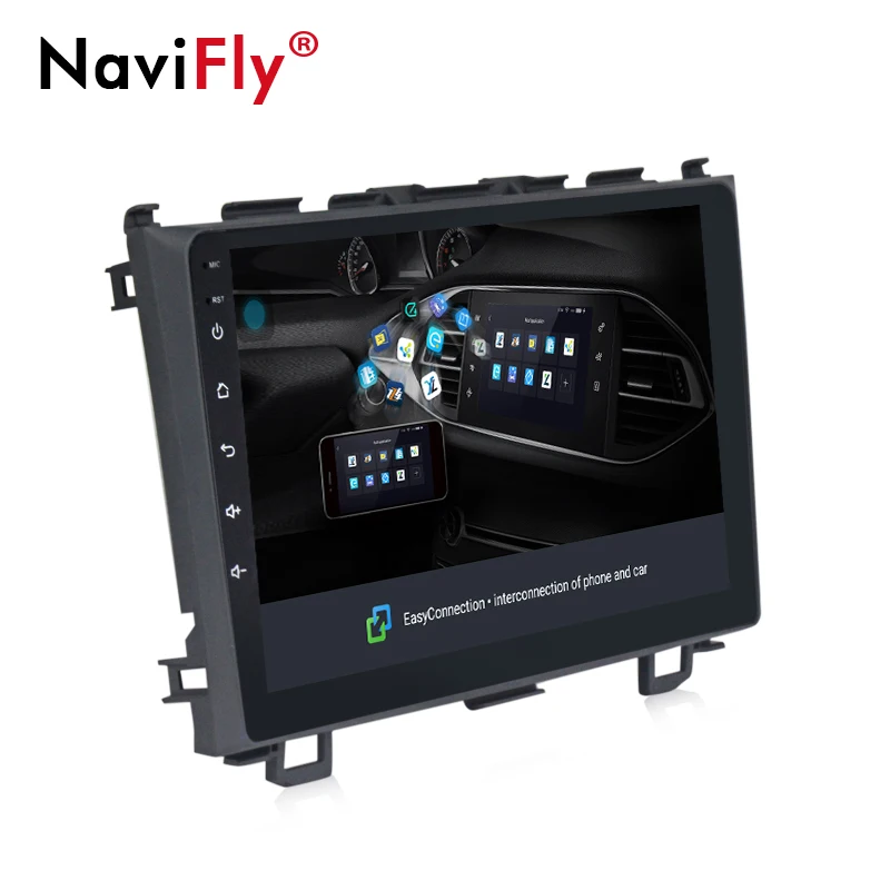 Navi Fly полноразмерный сенсорный экран 9 дюймов Android8.1 Автомобильный gps навигатор