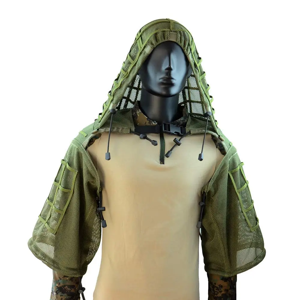 Супер дышащий костюм Ghillie основа, Sniper Tog Ghillie база для страйкбола, пейнтбола, тактический, полностью сетчатый нейлон, легкий