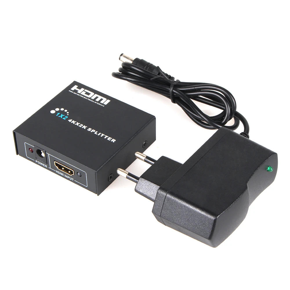 HDMI сплиттер 1X2 Full HD 3D видео сплит 1 в 2 выход усилитель двойной дисплей для HDTV DVD PS3