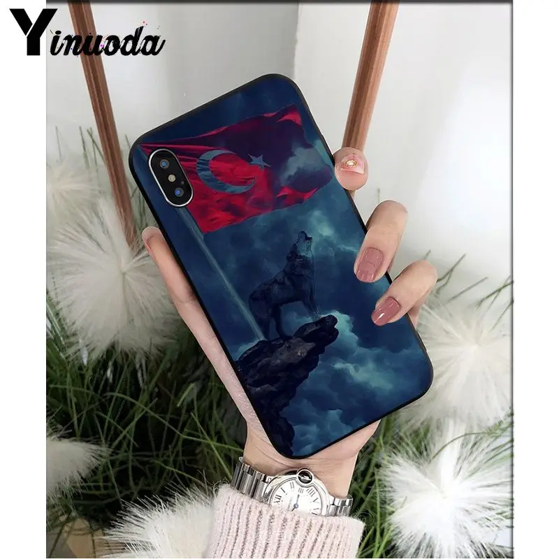 Yinuoda флаг Турция Стамбул Анталья Мустафа волк чехол для телефона Apple iPhone 8 7 6 6S Plus X