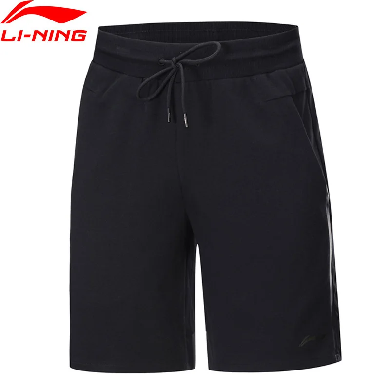 Мужские спортивные шорты Li Ning тренировочные из хлопка полиэстера спандекса с