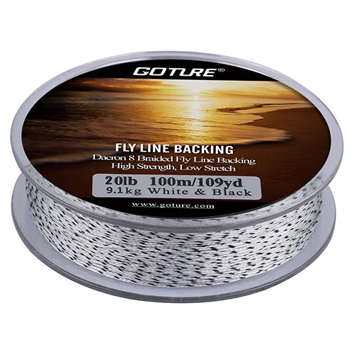 white black 20LB Goture 100 м/109Yrd леска для ловли нахлыстом 8 нитей 20 фунтов/30 фунтов лавсановая плетеная леска с низкой растяжкой рыболовные аксессуары - Цвет: white black 20LB