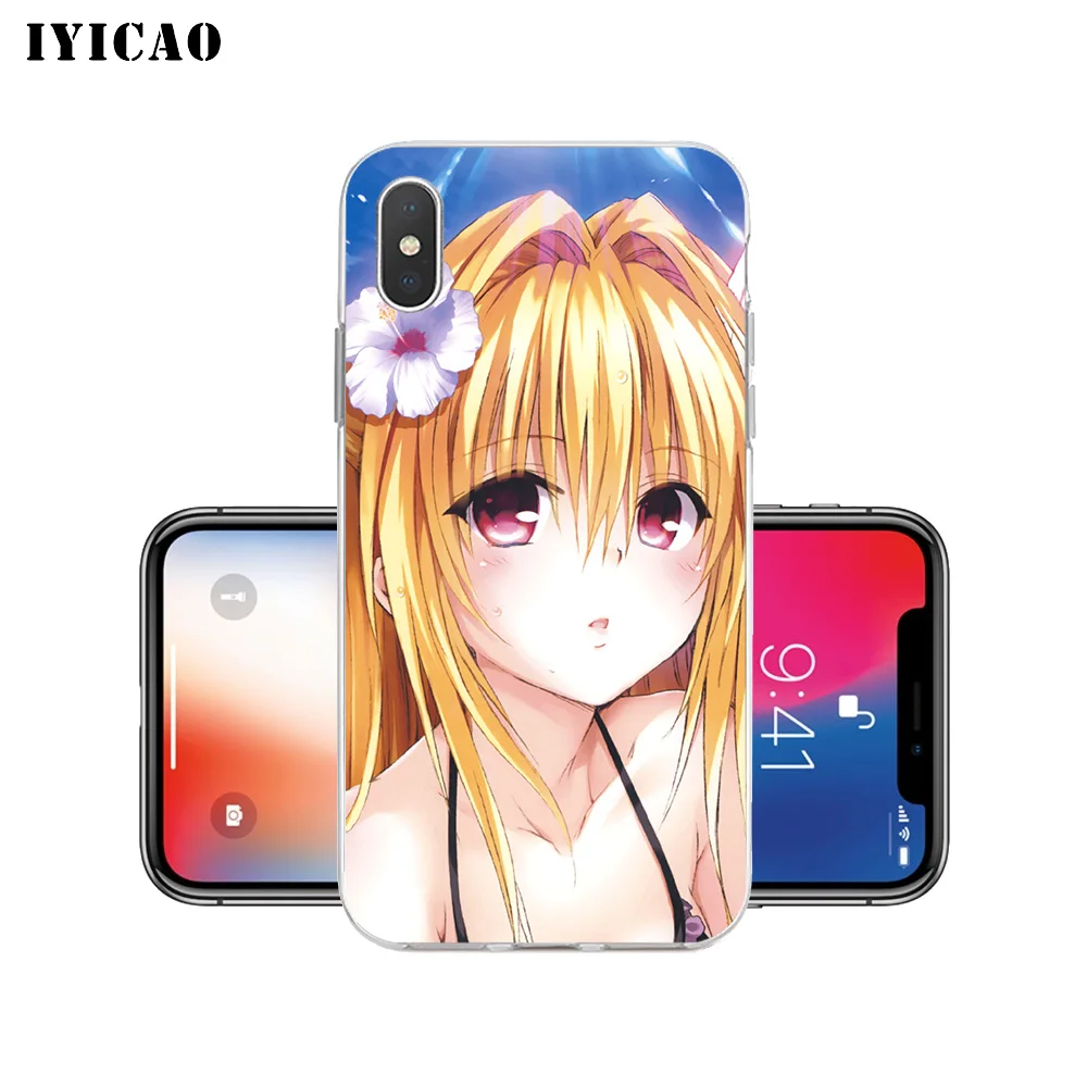 IYICAO To Love Ru Мягкий силиконовый чехол для телефона iPhone X XR XS MAX 6 6s 7 8 Plus 5 5S SE TPU |