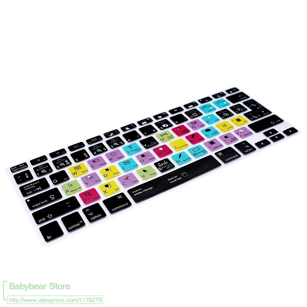 Adobe InDesign функциональные ярлыки для клавиатуры силиконовый чехол MacBook Air 13 3