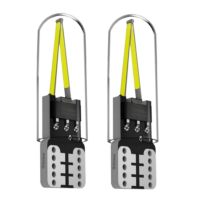 2pcs T10 W5W WY5W 501 2825 Filament COB Chips LED Bulbs CANBUS Car Interior Dome Light Wedge Auto Parking Lights Turn Side Lamps |
