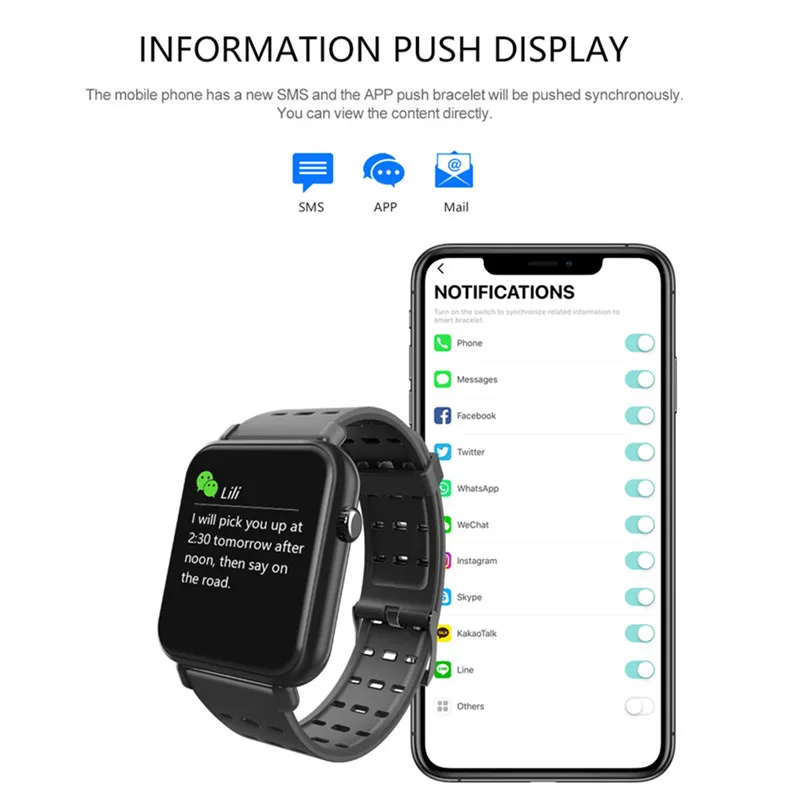 Y6 pro, умный Браслет, фитнес-браслет, сердечный ритм, кровяное давление, информация о кислороде, напоминает, смарт-браслет, фитнес-трекер, PK B57