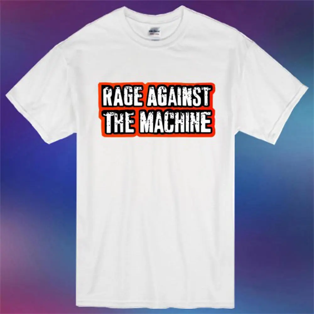 Новый Rage Against the Machine рэп-группа логотип Для мужчин белая футболка Размеры S-3XL |