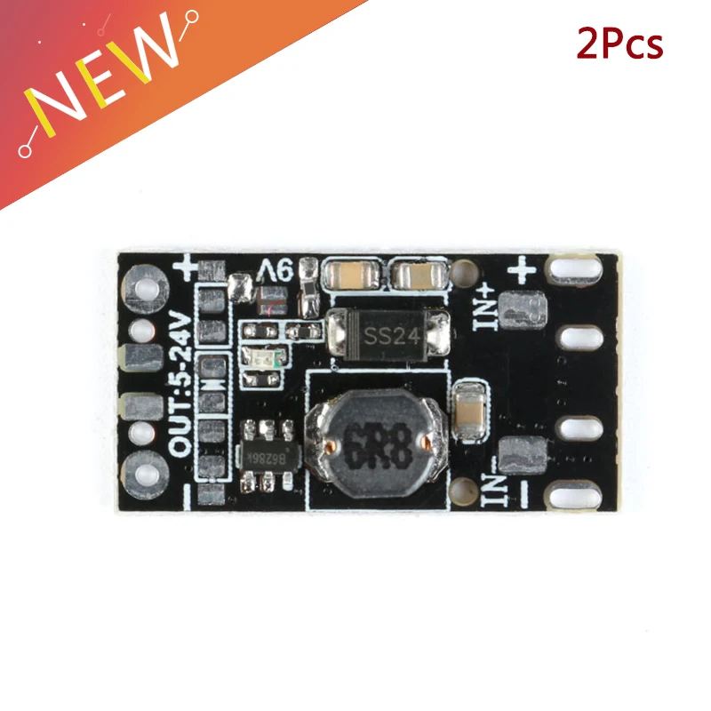 Модуль повышения мощности регулятора питания 2 шт. 8 Вт 5 В 12 9 плата электронная DIY