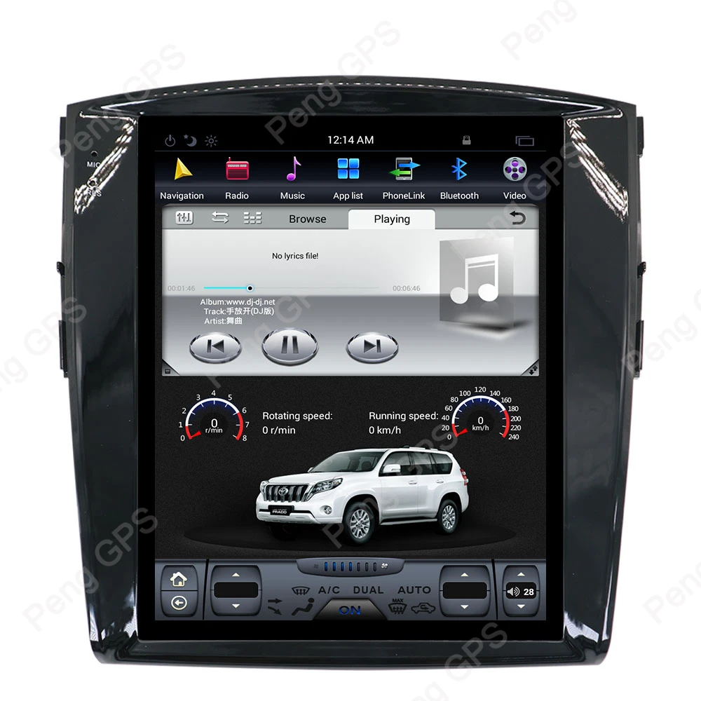 12,1 дюймов Android 7,1 Автомагнитола gps-навигация, dvd-плеер для MITSUBISHI Pajero V97 V93 Shogun Montero 2006+ Tesla style 1080P