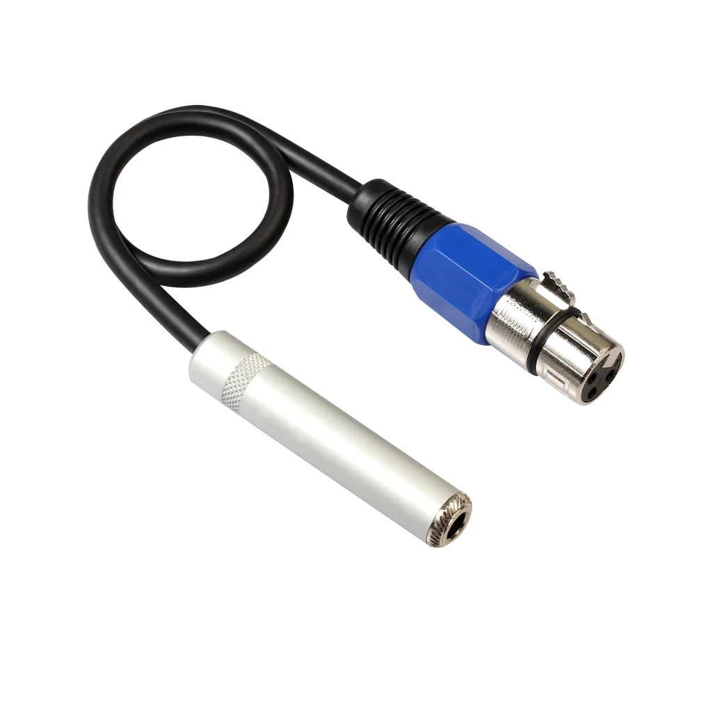3 Pin XLR для женщин 6,35 мм муфтовый стыковочный переводник адаптер XLR для аудио микрофонный кабель 30 см REXLIS