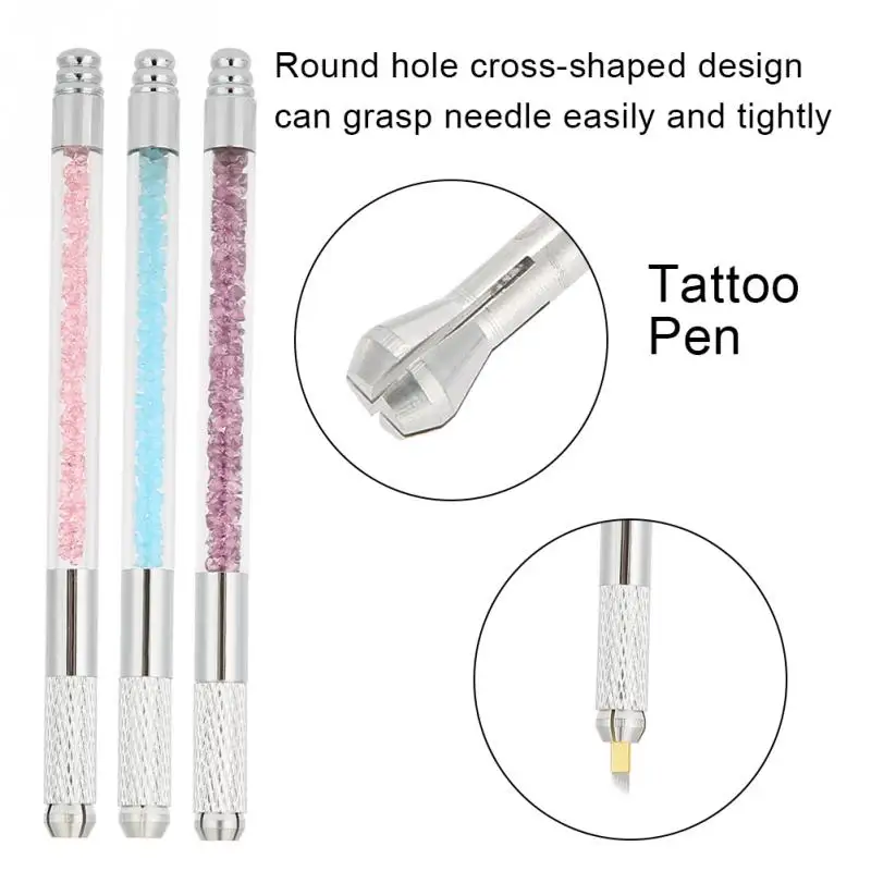 Ручная микроблейдинг тату ручка подводка для бровей Татуировка губ и Tebori