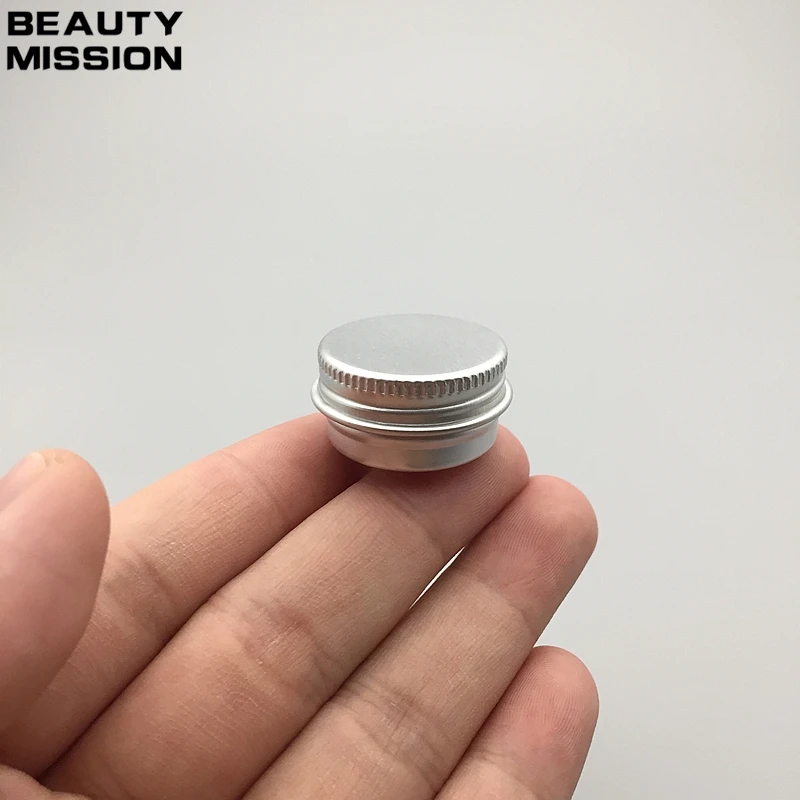 BEAUTY MISSION 100 шт./лот фотоалюминиевые банки 5 мл пустые косметические металлические