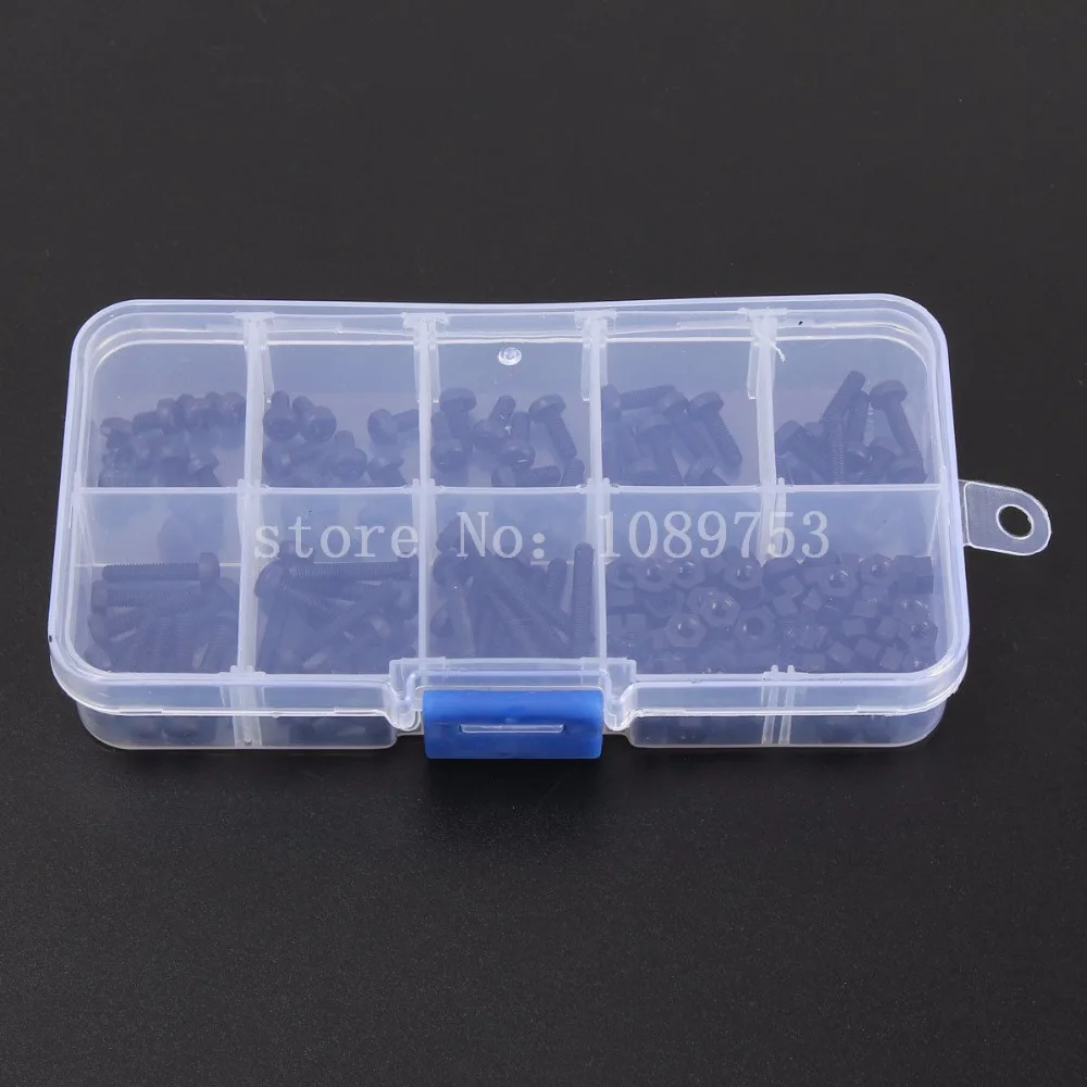 160 шт. черные нейлоновые шестигранные распорки M3 | Обустройство дома