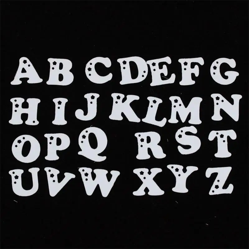 ZFPARTY 26 шт. Алфавит металлические штампы трафареты для сделай сам