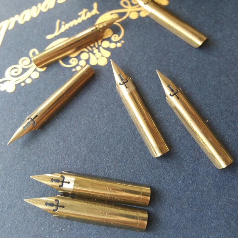 

Modern Oblique Calligraphy Pen Nib English Copperplate Script Dip Pen Nib