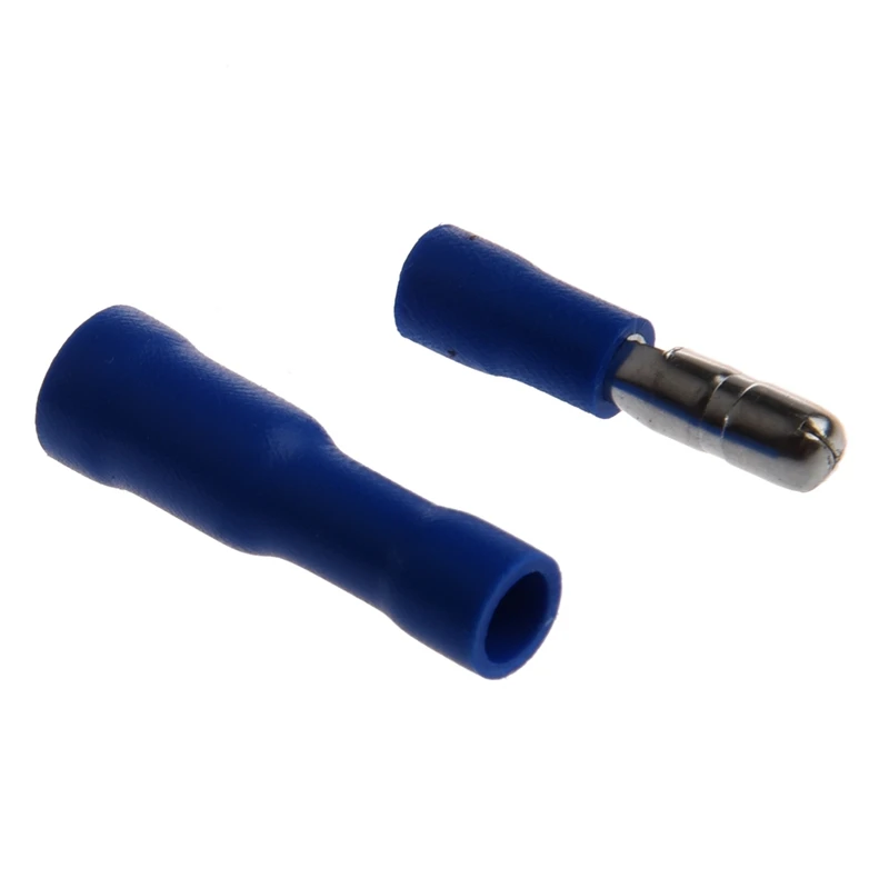 50 x Синий Мужской Женский Цилиндрический разъем обжимные клеммы проводки |
