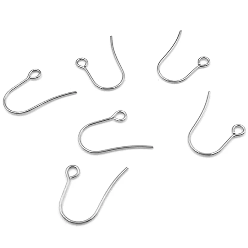 100pcs/lot Stainless Steel Earring Hooks French Ear Wires for DIY Earrings Jewelry Making Findings Accessories Wholesale