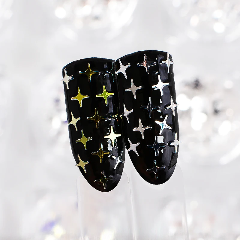 1 флакон блестящие хлопья для ногтей смешанные AB блестки Звезда Луна акриловая