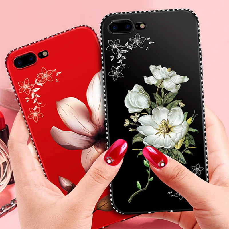 Роскошный Алмазный чехол для Huawei P9 P8 Lite 2017 P10 P20 Plus Y7 pro 2018 Y6 Prime Nova 3E Honor 9 8 7A 6A V9 Play Cover