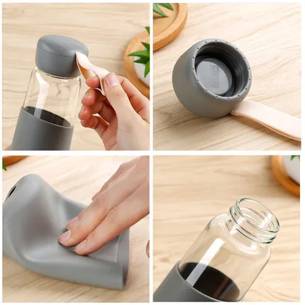 Посуда для путешествий портативная бутылка новый дизайн стеклянная прозрачная