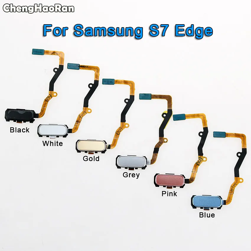 ChengHaoRan Touch ID гибкий кабель для Samsung Galaxy S7 SM-G930 Edge SM-G935 Back Home Button Датчик отпечатков