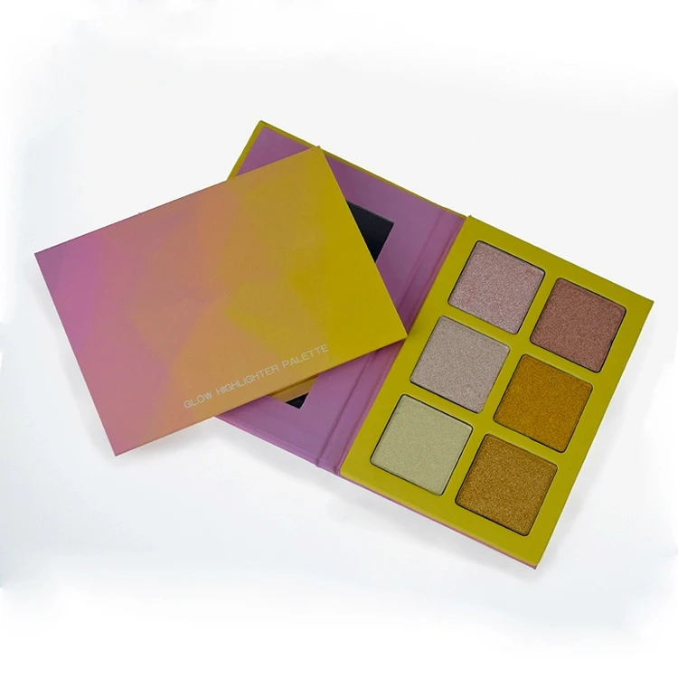 

No Logo 6 Color Pressed Highlighter Powder Face Bronzer Highlighter Makeup Contour Concealer Glow Palette Shimmer Highlighter