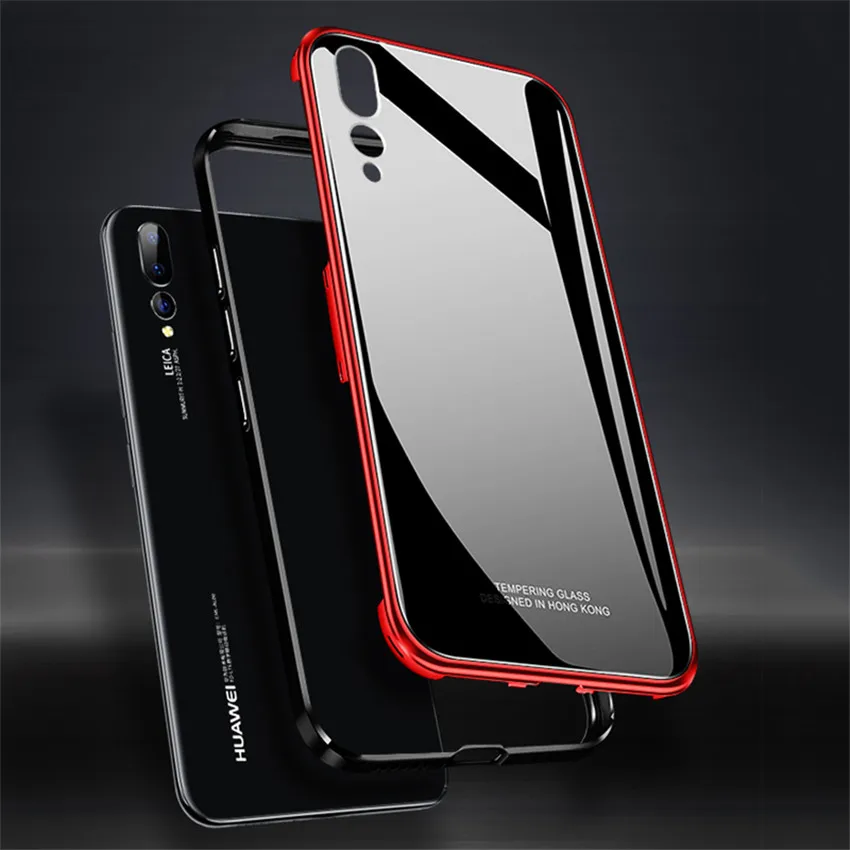 Металлический Чехол Бампер для huawei p20 pro роскошная оправа с покрытием жесткий