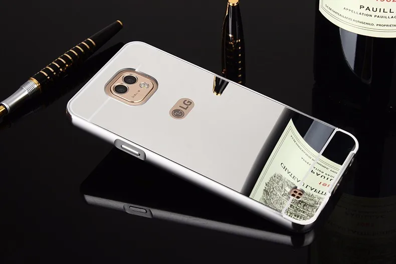 Роскошные зеркальные чехлы из розового золота для LG X Cam, алюминиевая металлическая рамка, чехол для LG XCam K580 K58Y K580DS