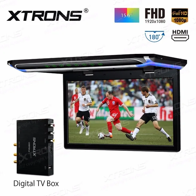 XTRONS 15 6 &quotмонитор 1080P видео FHD цифровой TFT экран Автомобильный устанавливаемый на