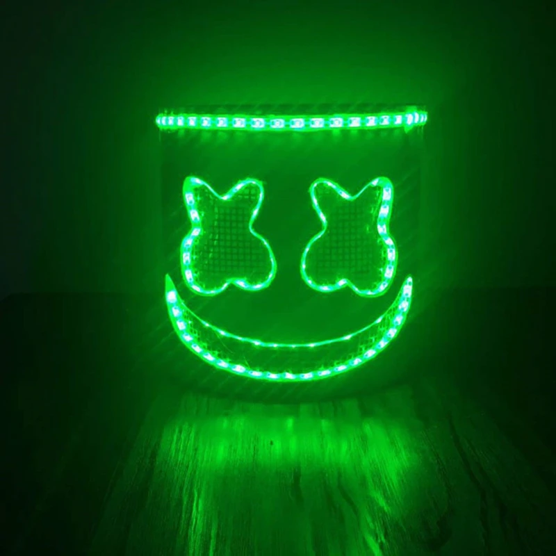 Горячая мульти MarshMello маска диджея Tijs Michiel Verwest светодиодный светильник шлем на