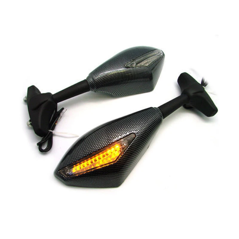2X Motorcycle LED Turn Signal Mirrors for Suzuki GSXR GSX R 1000 2001-2004 2002 2003 01 02 K1 K3 | Автомобили и мотоциклы