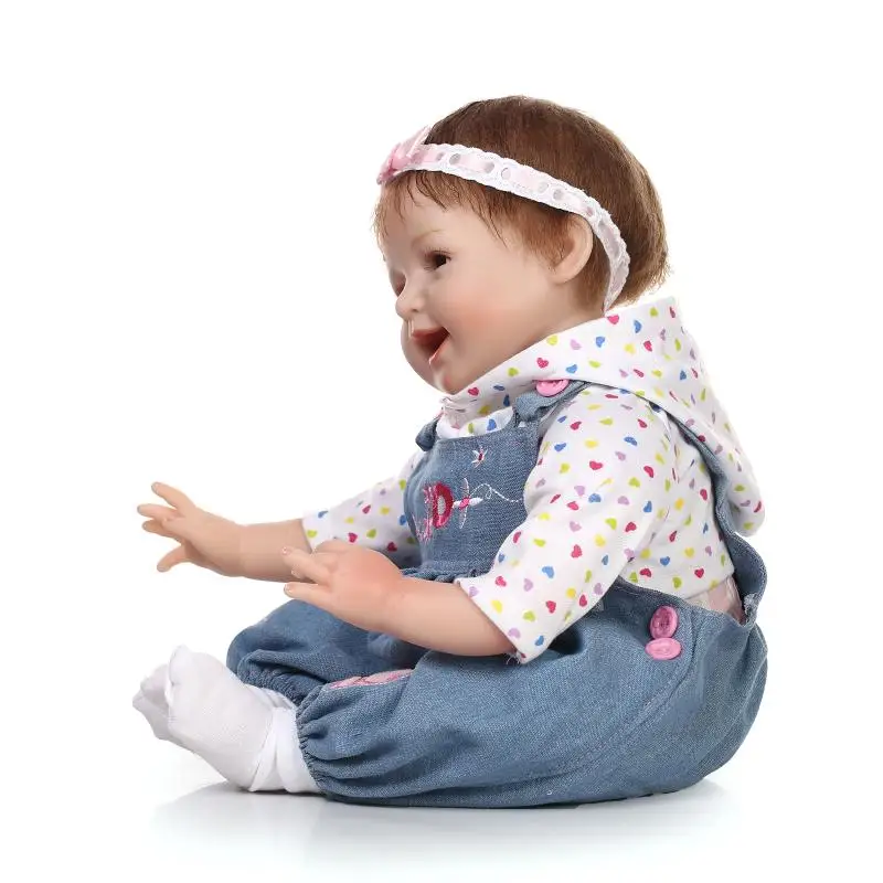 55 см NPK коллекция силиконовые куклы для новорожденных реалистичные девочек