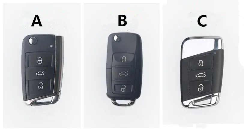 Чехол для ключей автомобиля из углеродного волокна чехол Volkswagen VW Golf 7 MK7 Tiguan Touran 2017