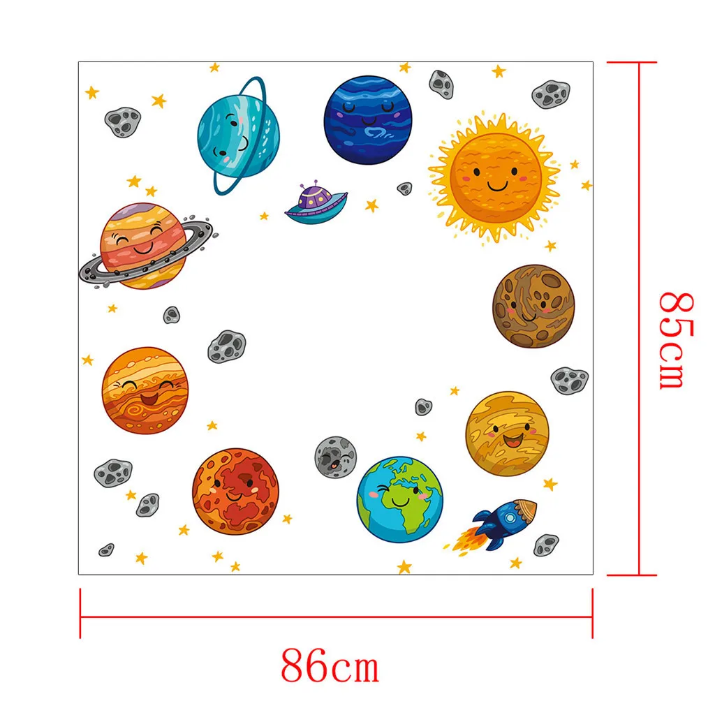 Мобильная креативная Космическая Звезда мультяшная Настенная Наклейка для