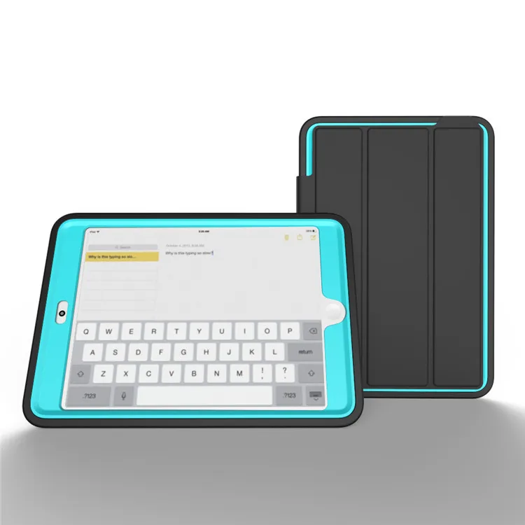 Hmsunrise чехол для apple ipad mini 2 детский безопасный противоударный сверхпрочный ТПУ Жесткий Чехол-подставка для ipad mini 1/2/3 полная защита - Цвет: sky blue