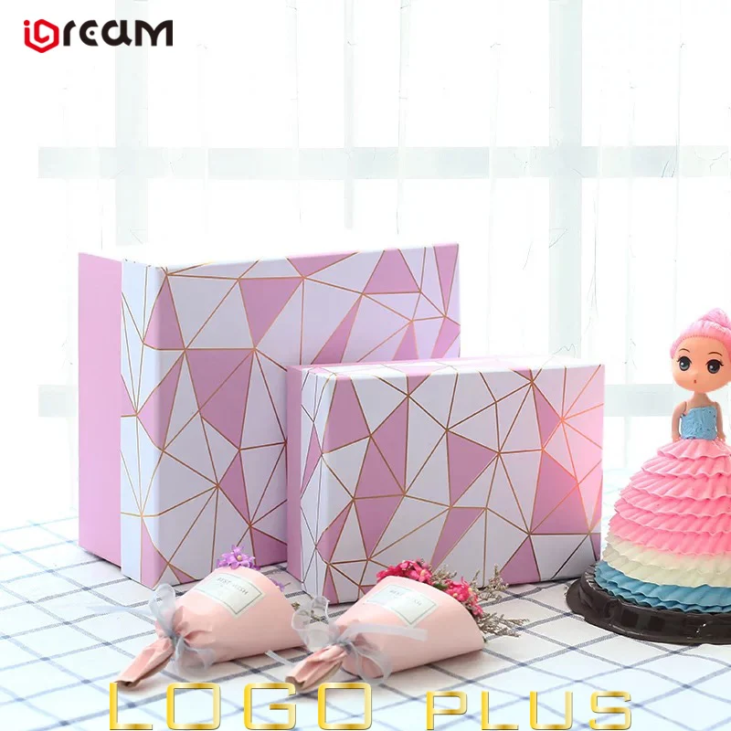 Милый Привлекательный розовый картона ребенка Подарочная коробка с
