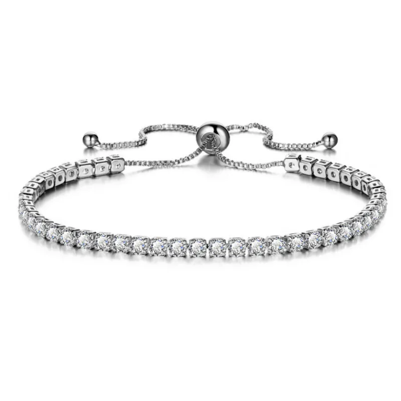 Trend Zircon Charm Bracelets For Women Bracelet &amp Bangle Adjustable Gold Tension Setting Wedding Daily Jewelry Anniversary Gift |