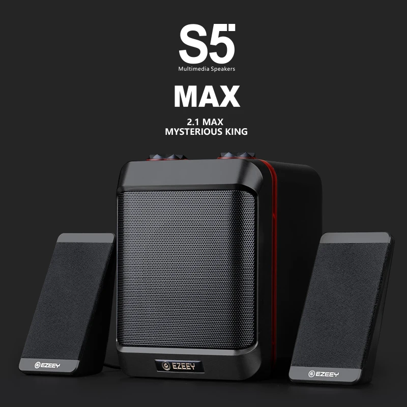 EZEEY S5-MAX - USB 3.5mm 2.1 Heavy Bass Speaker for Desktop Laptop Notebook Tablet FM Radio SmartPhones PC | Электроника