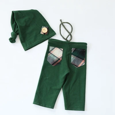 newborn baby outfits Реквизит для фотосъемки новорожденных Одежда для девочек и мальчиков шляпа+ штаны flocati наряды детские принадлежности для фотостудии - Цвет: newborn baby outfits
