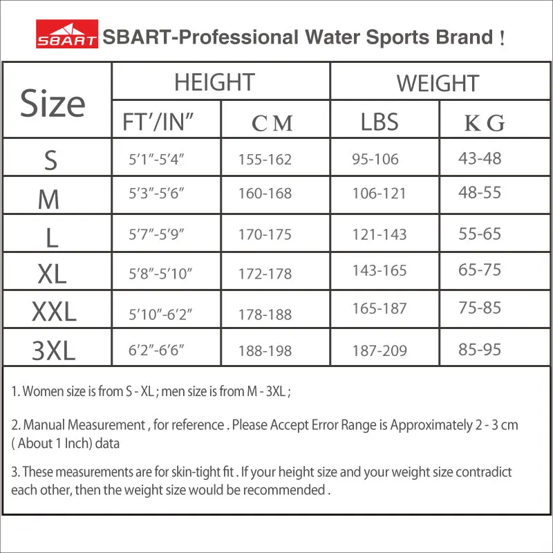 SBART Neoprene Wetsuit 2MM Women Men Swimming Diving Suit Surfing Wetsuits Shorty Upf50+ Dive Wet Suits Surf Clothing Hot N |