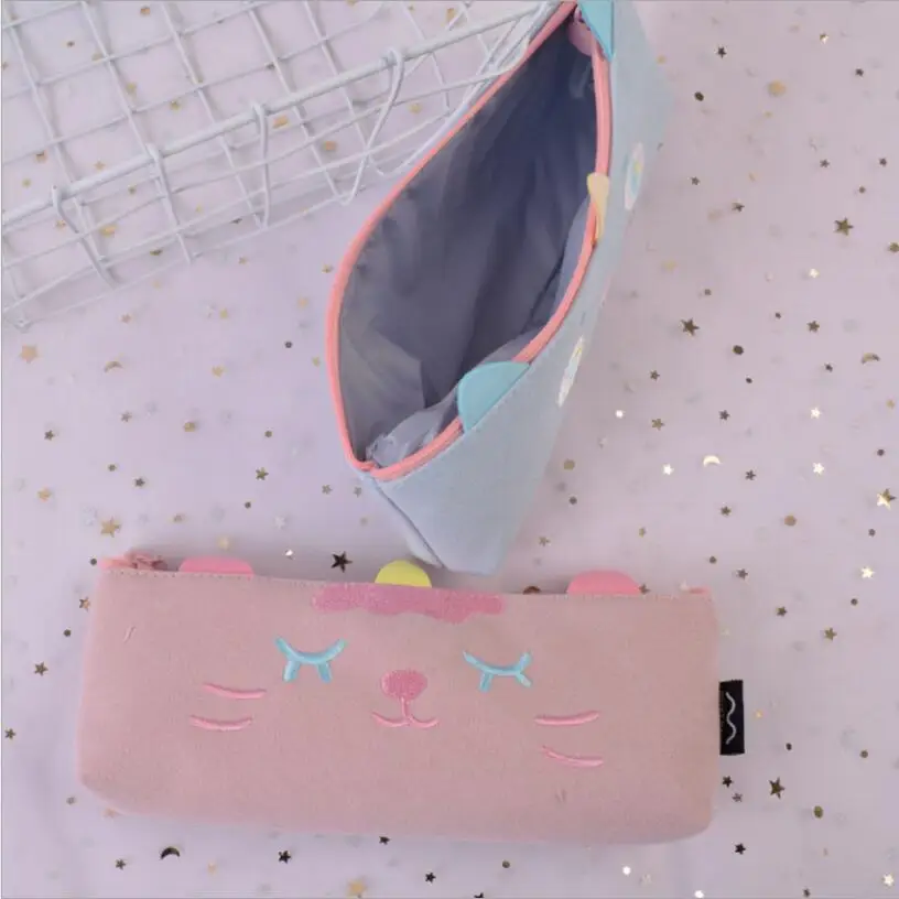 1 шт. кавайный чехол для карандаша милый подарок с Unicorn Хэлло Китти школьный пенал карандаш Чехол Карандаш сумка, школьные принадлежности канцелярские товары