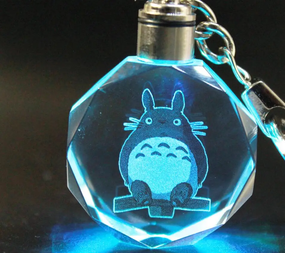 Prinplup eevee Кристальный брелок для езды на велосипеде аниме брелок светодиодный брелок пышный легкий брелок Подвеска подарок
