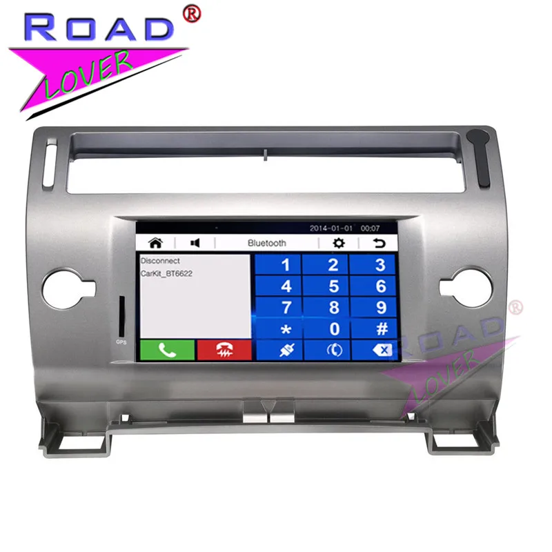 Автомобильный DVD плеер TOPNAVI Wince 2 Din 7 дюймов Автомагнитола для Citroen C4 стерео GPS